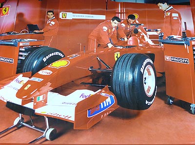 (CM-FER-poster)-Scuderia Ferrari F-1 Poster (Facom/Ferrari 2001)